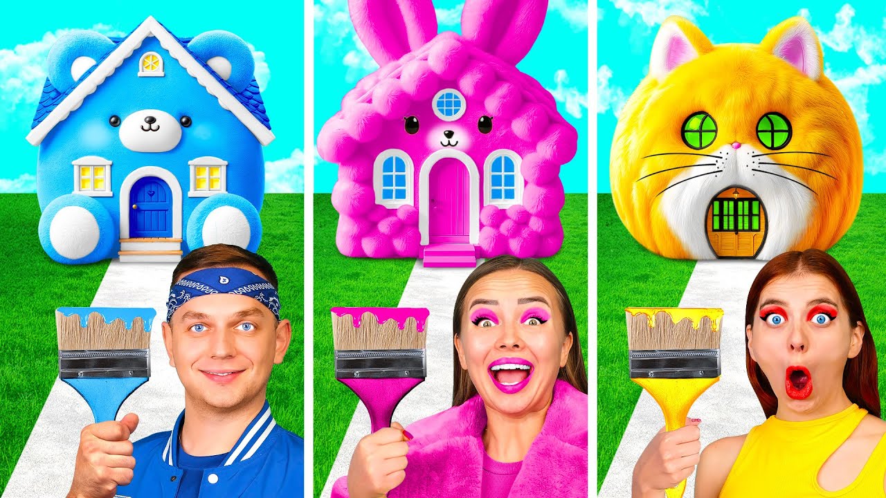 원 컬러 하우스 도전 | 장난 전쟁 Fun Fun Challenge