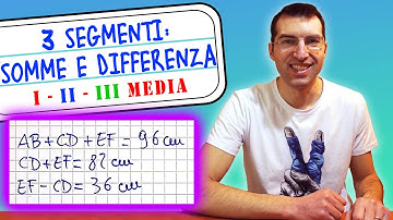 Problema con tre segmenti somma e differenza - 1ª, 2ª e 3ª Media [Tutorial per genitori]
