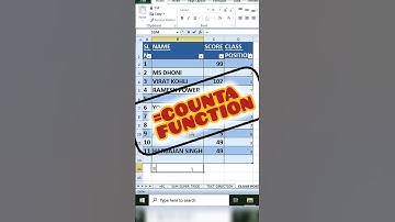 COUNTA Function to find how many cell s are fill up #excel#exceltips#exceltricks#trending#shorts