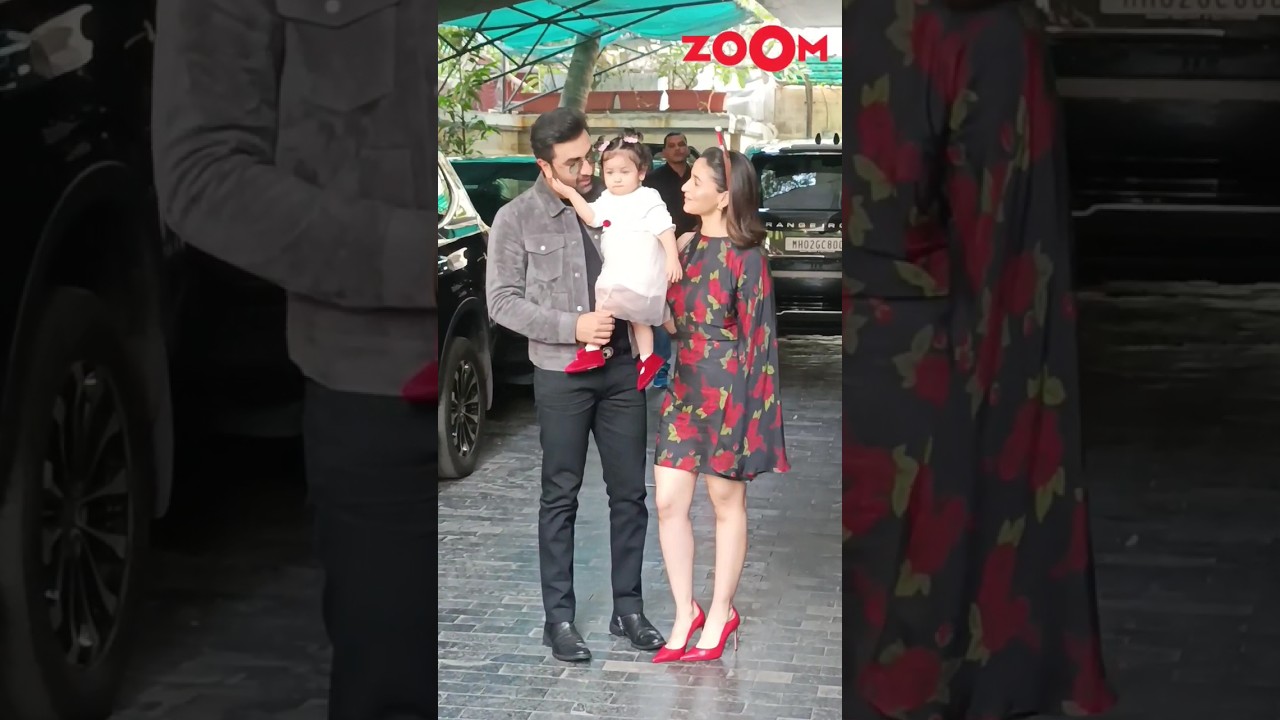 Raha Kapoor's FIRST video in public with Ranbir Kapoor & Alia Bhatt as they reveal her face 😍