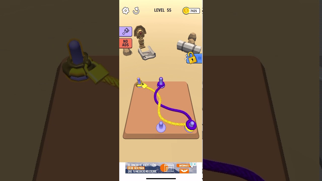 Como jugar Go knots 3D (lével 55 a 60)