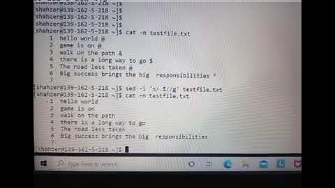 Deleting a nasty last character at the end of each line in a file without opening it : In Unix.