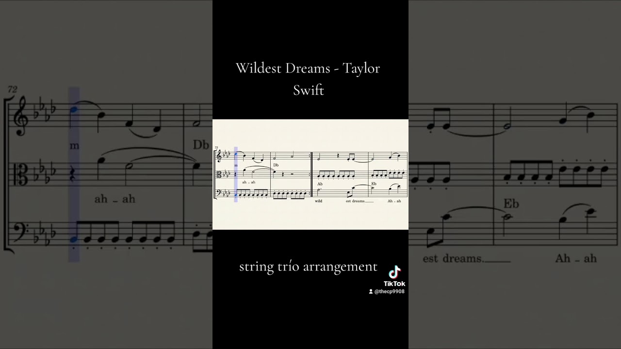 Wildest Dreams - Taylor Swift (string trio arrangement) 