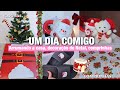 VLOG | dia relaxante | decorei o apê para o natal | comprinhas para casa❄️⛄️🎄