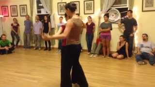 Emily and Jeannie demo at Shades
