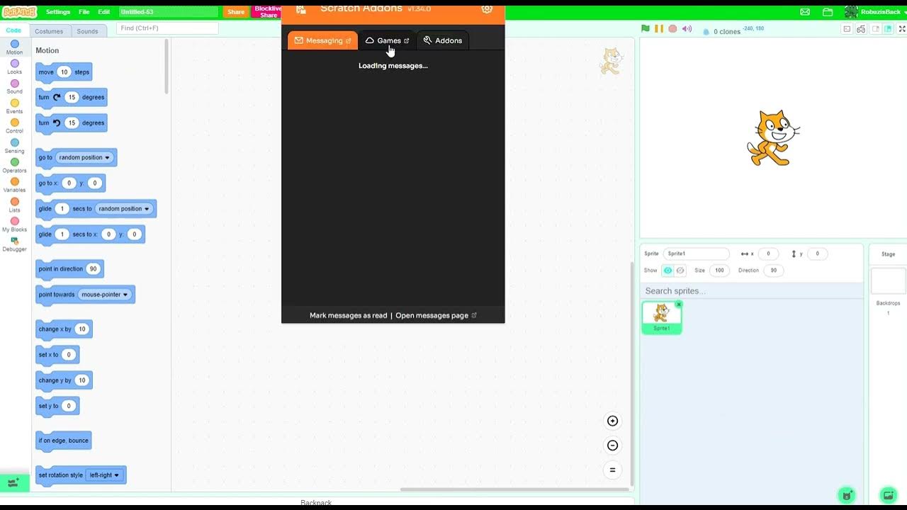 Scratch Addons v1.34.0... YouTube