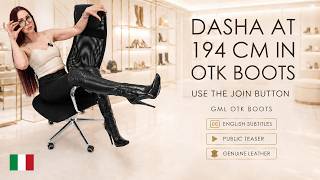 GIANMARCO LORENZI Pointed Toe OTK Platform Stiletto Boots | Dasha Walk Test Teaser