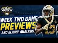 Matchup Previews: Week 2 + Injury Analysis with Dr. David Chao (2020 Fantasy Football)