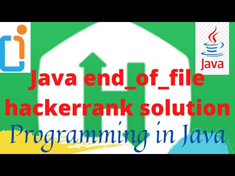 Java end of file hackerrank solution  | Java tutorial for beginners | hackerrank java | hindi