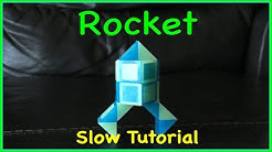 Rubik's Twist or Smiggle Snake Puzzle Tutorial: How to Make a Rocket Shape - Step by step, SLOW - Durasi: 4.08. 