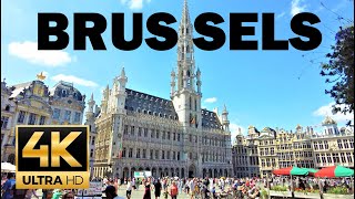 BRUSSELS 🇧🇪 summertour 4K -  🇧🇪 Brussels, Belgium 🇧🇪 - 4K UltraHD 60fps Bruselas - Bruxelles