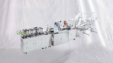 Demo on how to set up N95 face masks making production line Cómo instalar la máquina de mascarillas