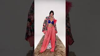 Coral Garden Silk Kimono Set | Luxury Resortwear by Soul of Leila #womensfashion #silkdress #fashion