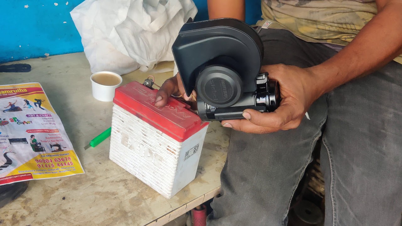 New horn at ABW works Bangalore Stebel Nautilus Compact Twin Air Horn Universal