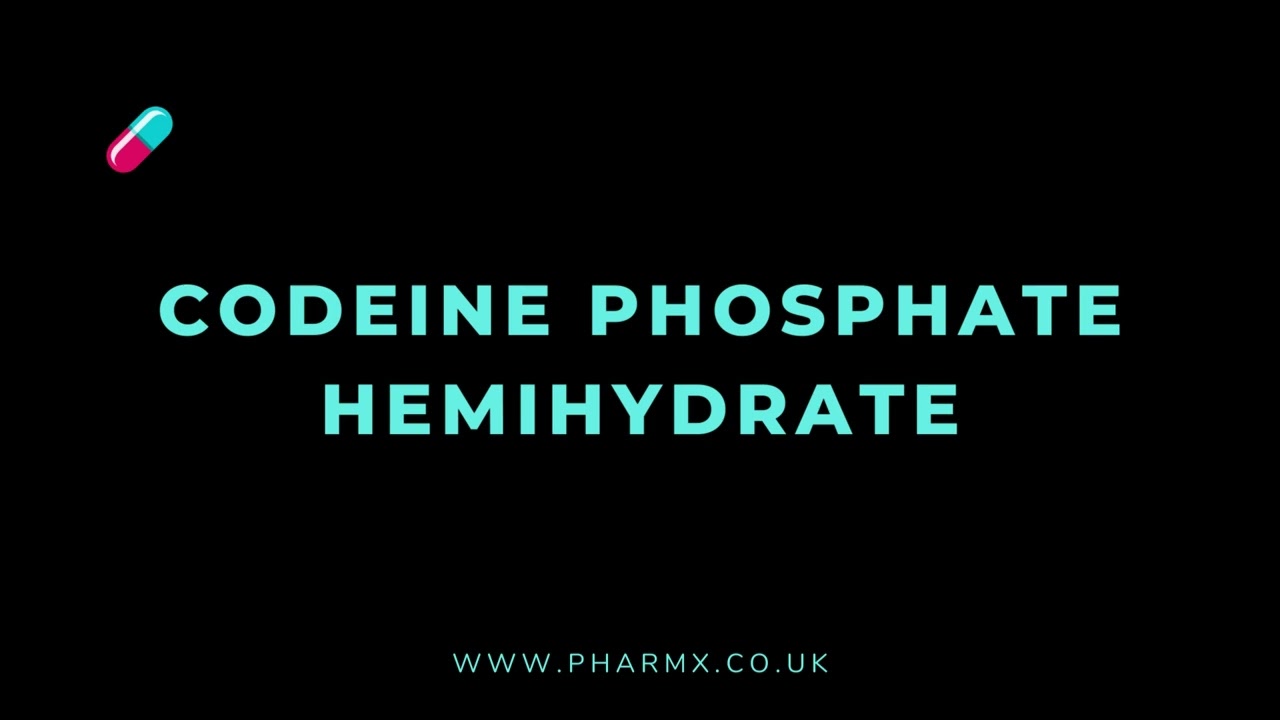 How To Pronounce Codeine Phosphate Hemihydrate YouTube