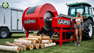 Fastest Automatic Firewood Processing Machine | Dangerous Big Chainsaw Cutting Tree machines #9