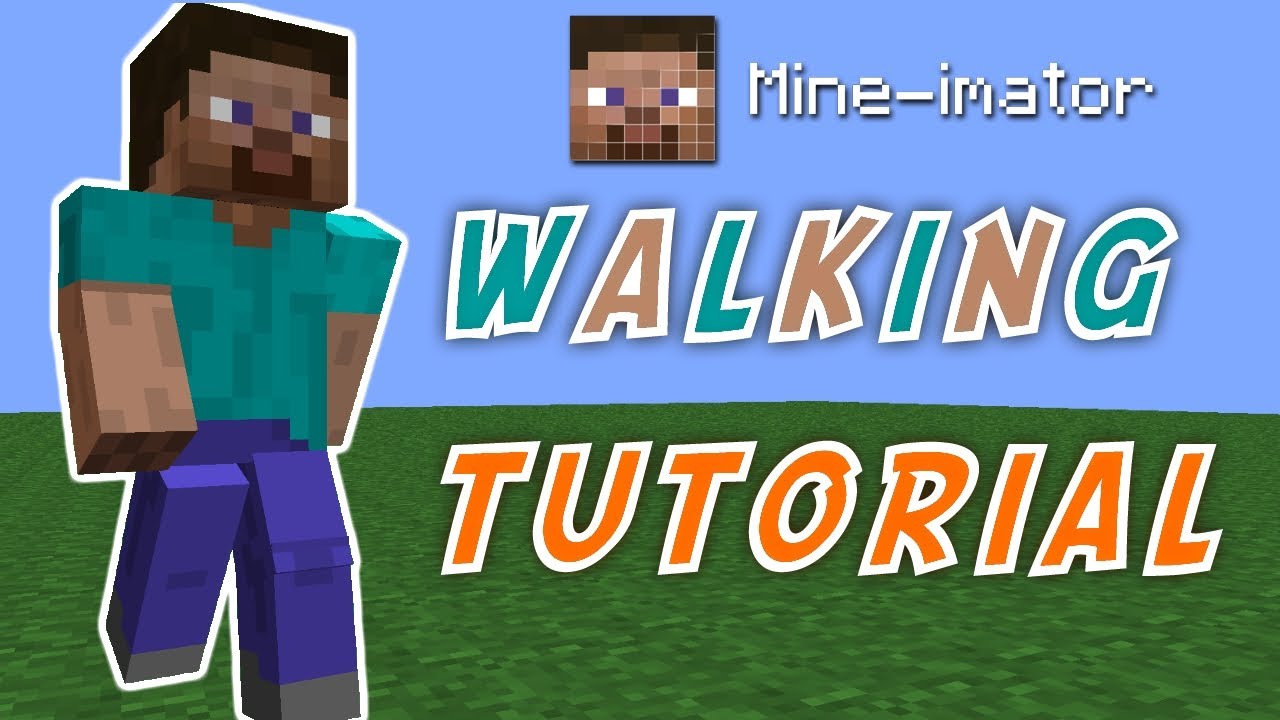 make a walking animation in mine imator