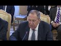 С.Лавров на заседании Совета министров иностранных дел СНГ в расширенном составе
