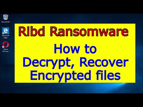 Ribd virus (ransomware). How to decrypt .Ribd files. Ribd File Recovery Guide.