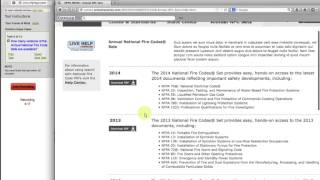 National Fire Code Subscription Service User Testing