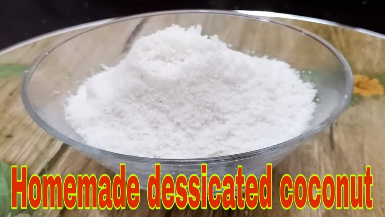 Homemade desiccated coconut recipe. YouTube