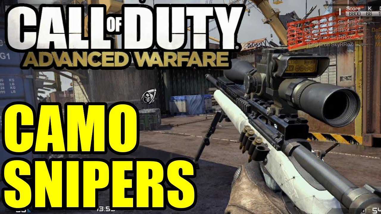 COD Advanced Warfare Camo sur tous les snipers - YouTube