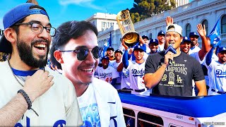Dodgers World Series Parade With The Softball Crew Kleschka Vlogs