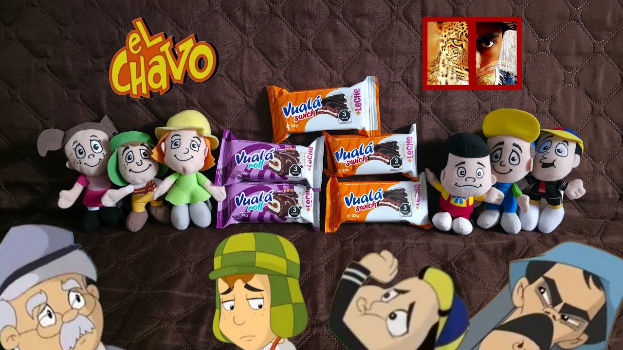 En estos empaques de Vualá, podemos participar, para ganar el coleccionador de la vecindad del Chavo