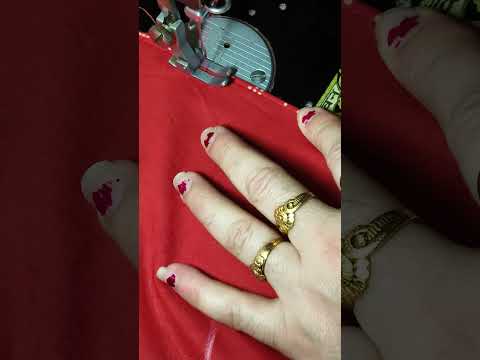 Baju par kapde ki piping #knitting #baju