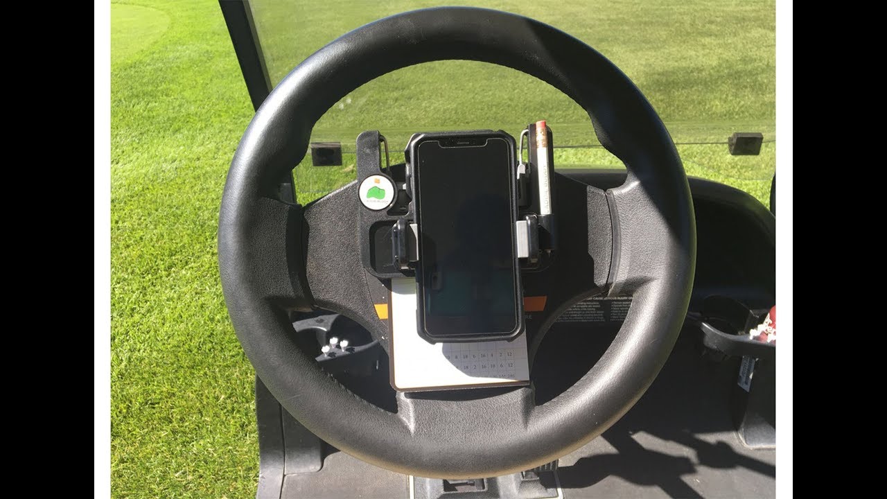 Golf Cart Mobile Phone Holder, Steering Wheel Mobile Phone Gps