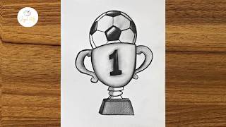 Fifa world cup trophy drawing || Easy drawing ideas for beginners || How To Draw a World Cup Trophy