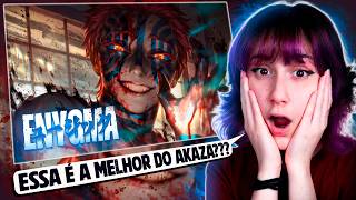 FERU REAGE a PRESSÁGIO DE DESTRUIÇÃO do ENYGMA! Akaza (Kimetsu no Yaiba) | FERU REACT