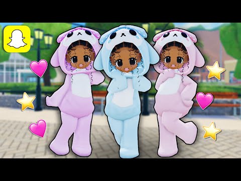 We Went UNDERCOVER as REALISTIC TRIPLETS | Life Together RP Snapchat