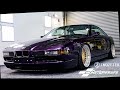 Inozetek Midnight Purple BMW E31 840CI with Accuair & Rotiform LHRs wrapped by Monsterwraps