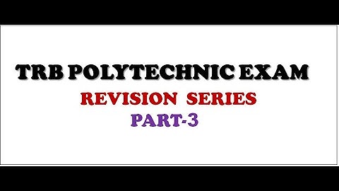 Lec 3.1 TRB POLYTECHNIC EXAM REVISION SERIES IN TAMIL - DATASTRUCTURES