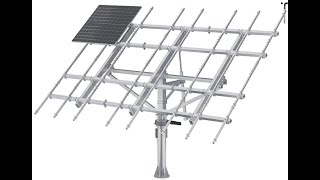 Installation process of dual axis solar tracker