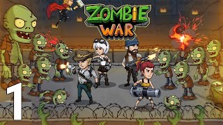 Zombie War Idle Defense Game Gameplay Walkthrough Part 1 - Tutorial Stage 1 (iOS/Android Games) screenshot 5