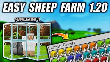 Minecraft Easiest Sheep Farm Tutorial 1.20 (2023)