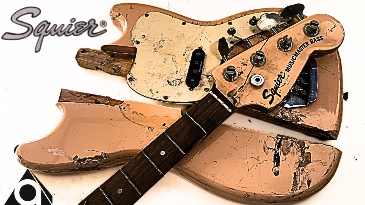 Restoring a Bass Broken in Half - YouTube