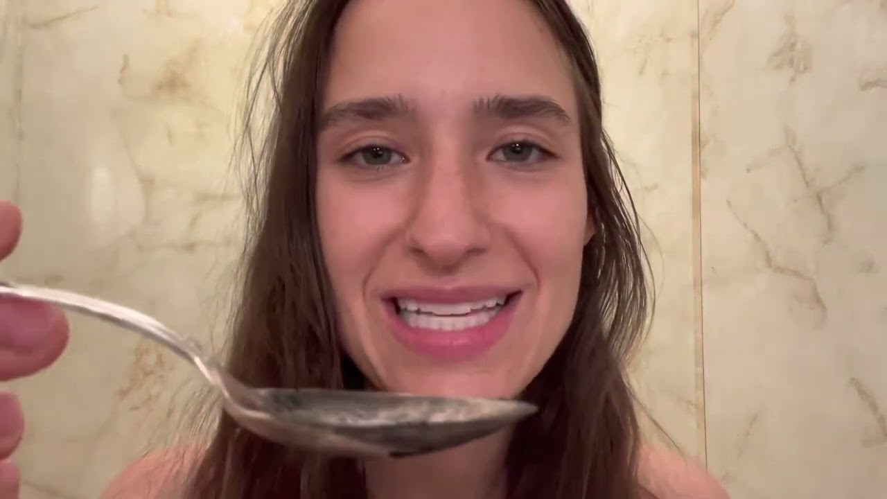 #ASMR SPIT PAINTING YOUR FACE WITH & WITHOUT ACTIVATED CHARCOAL WET MOUTH SOUNDS TONGUE SOUNDS