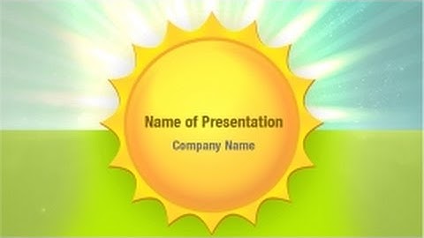 Summer Holidays PowerPoint Video Template Backgrounds - DigitalOfficePro #01366V
