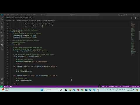 MORSE CODE TRANSLATOR USING PYTHON