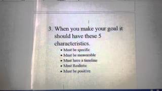 Tutorial on Writing a Goal