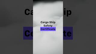 Cargo Ship Safety Certificate #maritime #shipping #seafarer #моряк