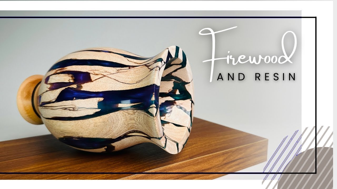 Transforming Firewood Into a Resin Art Vase