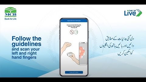 MCB Live - How to perform digital biometric verification