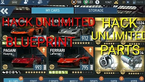 How to hack nfs no limit unlimited blueprint  La Ferrari