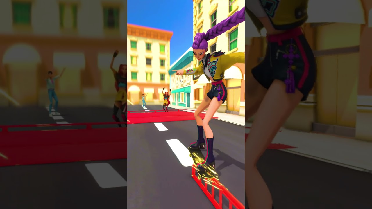 Rumi Skates to Jinu 🔥 (KPop Demon Hunters) #sodapop #kpopdemonhunters #sajaboys