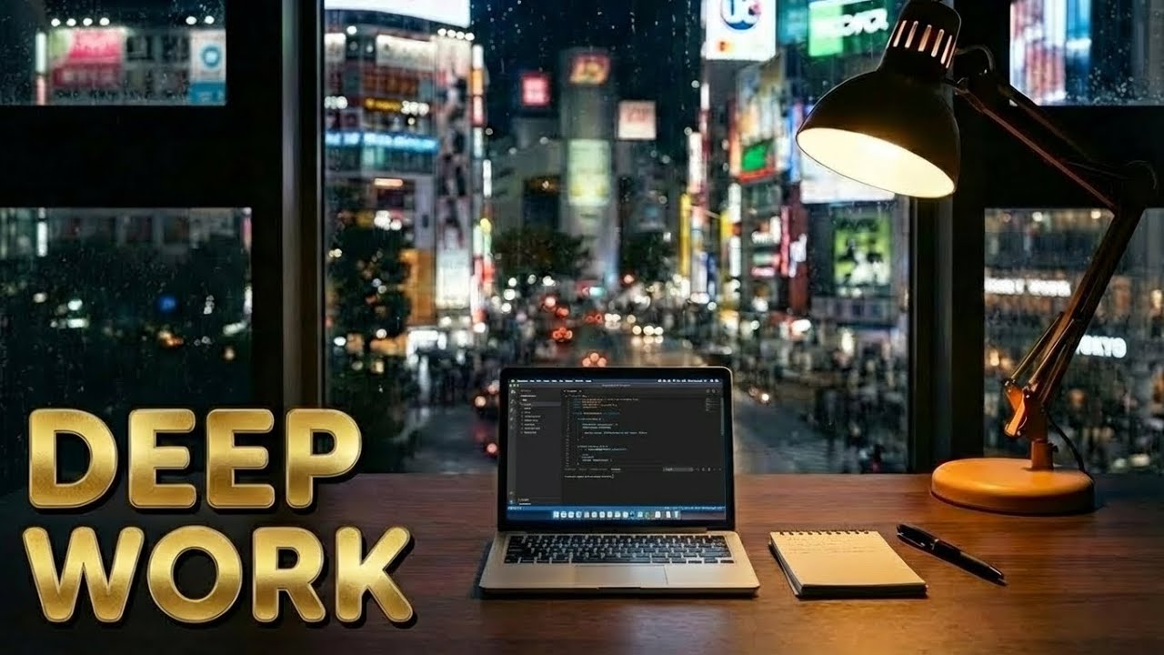Deep Work – Tokyo Rain | 8 Hours