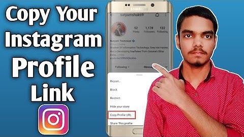 How To Copy Our Instagram Profile Link | Instagram